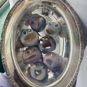 ✨Jack Skellington Aura Druzy Agate💀